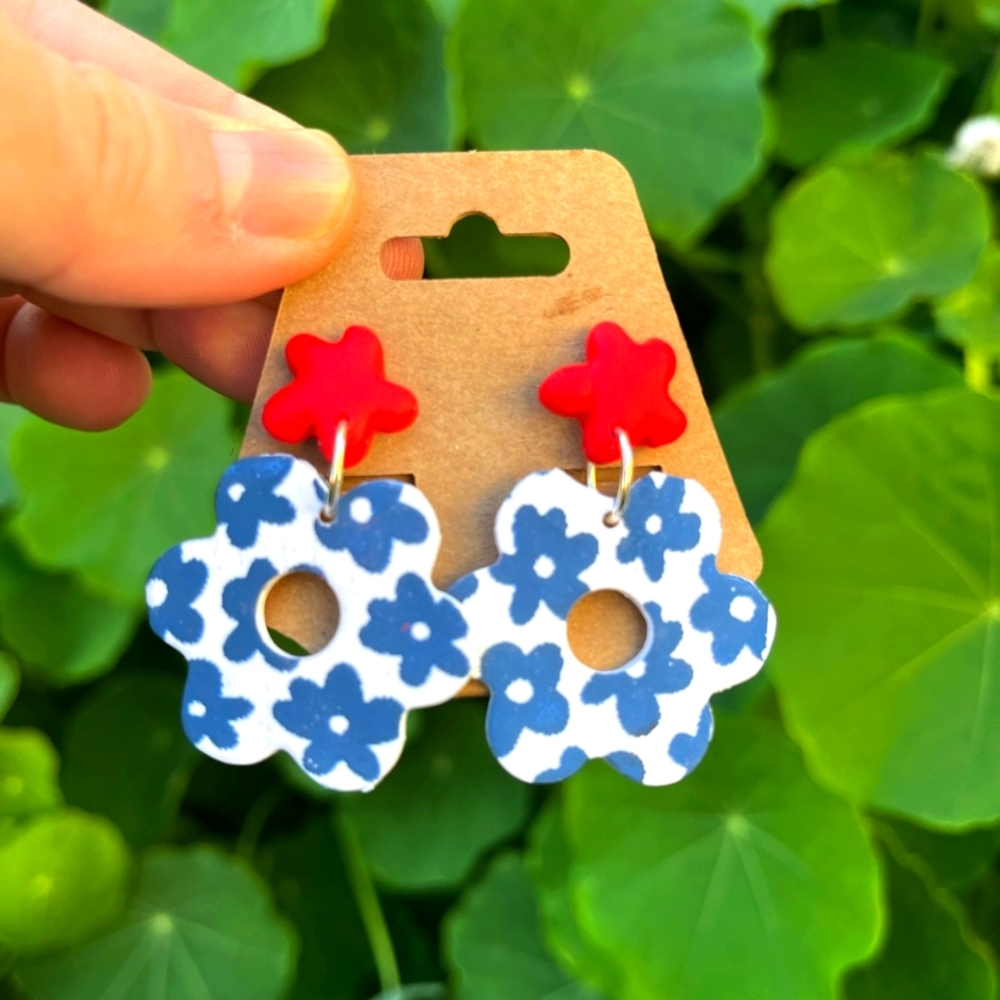 Summer Picnic Handmade Earrings
